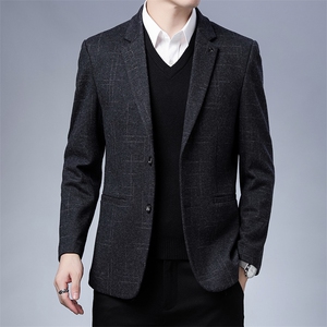 男士西装外套单件西服男上衣休闲薄款2023新款春秋季中年爸爸单西
