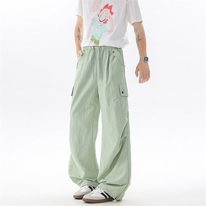 美式阔腿降落伞兵工装裤男夏季冰丝薄款防晒冲锋登山裤子KZ055P50图片