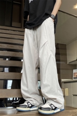 YK120特P28控58港风图超高品质夏季垂感冰凉褶皱大码休闲裤，男装休闲裤，电商A249
