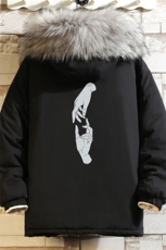 MM48147-P130冬季大毛领衣男士大码加厚袄男服砖墙，男装棉衣，电商A040A