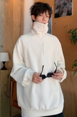 秋季现货套头宽松卫衣男POLO领长袖打底衫DSA157B-W6491-特P50，男装卫衣，电商A157B