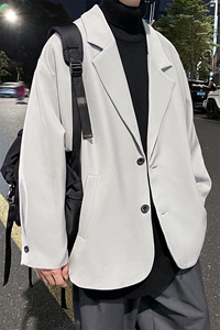 秋季小西装西服外套男ins上衣英伦单西宽松休闲 A071-X06-P85图片
