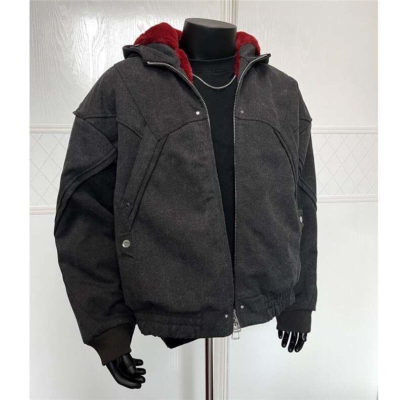 黑外红内品质叼货水洗牛仔座山雕D328-YY37-P218,男装棉衣,电商D328