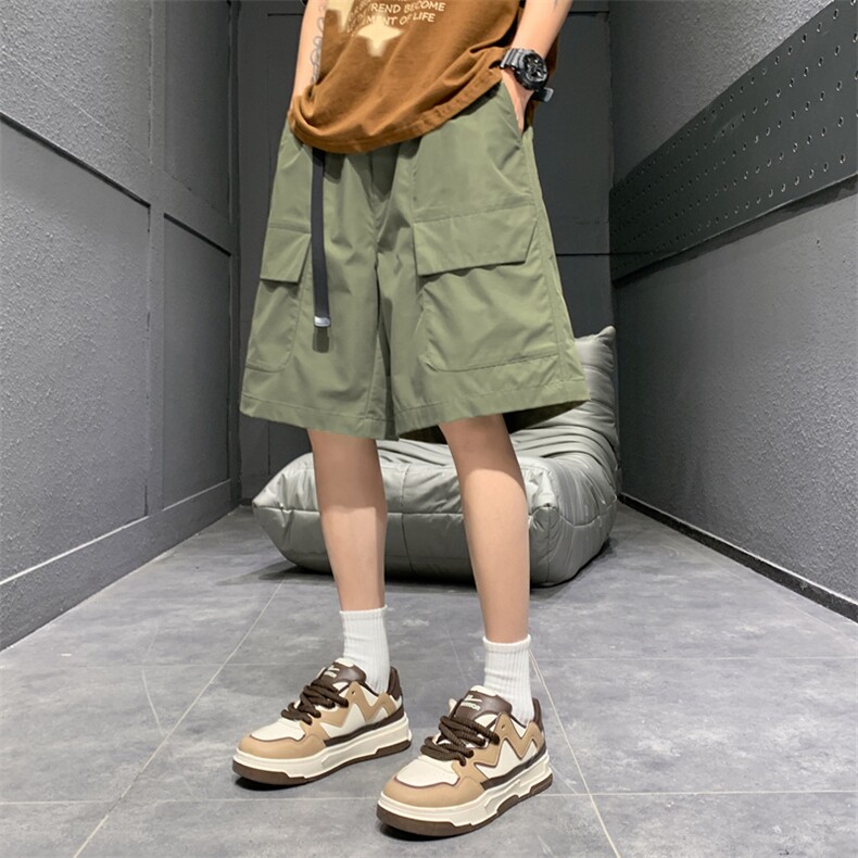 高品夏季工装短裤男纯色宽松大码运动五分裤DSA157B-D617-特P37,男装牛仔裤,电商A157B