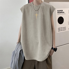 量大优可提供视频2024夏季美式麂皮绒背心D223A-BP2407-P18，男装背心/马甲，电商019-1