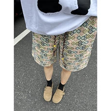 B221美式ins高街宽松民族风休闲短裤五分裤LK25558-特P28控58，男装牛仔裤，电商B221