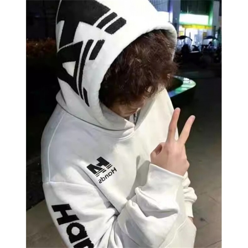 卫衣男款加厚秋冬季美式潮牌字母刺绣外套加绒连帽衫WWY15,女装短外套,星座1116A（原606A-3）