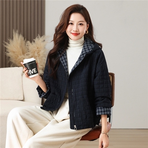 棉衣女冬季加厚加棉简约百搭时尚休闲外套,粉红短款外套里面搭配什么颜色毛衣图片
