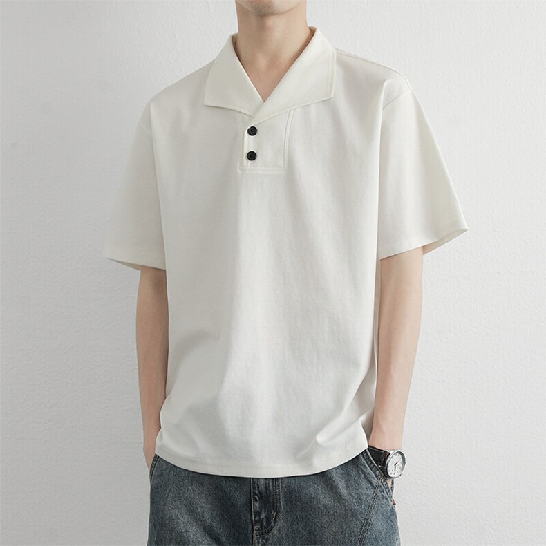 男高品质翻领polo衫修身体恤上衣服中青年2026夏季男装小衫,男装T恤,星座914