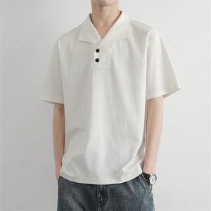 男高品质翻领polo衫修身体恤上衣服中青年2026夏季男装小衫图片