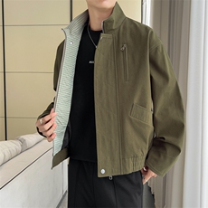 美式vintage豹纹衬衫夹克牛仔短袖外套设计感JK02528-P90，男装衬衫，星座308B-2