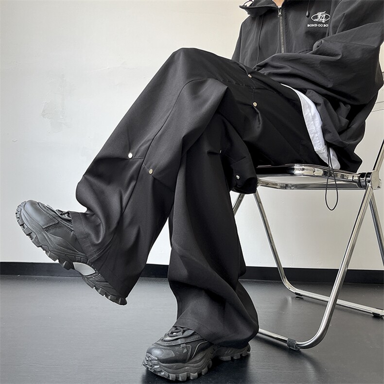 23秋季新款美式男女宽松休闲西裤KK363P55,男装休闲裤,星座712