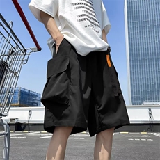 工装短裤男夏季宽松大口袋休闲外穿运动薄款五分裤子DK002，男装牛仔裤，星座1116A-1（原606A）