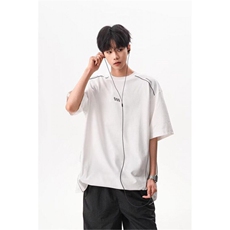 凉感速干短袖T恤男夏季美式宽松半袖上衣1001-1-T1311-P35，男装T恤，星座1001-1