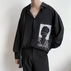 春季潮流百搭衬衣设计感港风上衣外套长袖衬衫男XZ212-QCS778-P26，男装衬衫，星座212-1