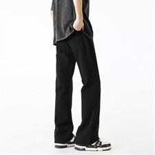 微喇牛仔裤男款夏季半松紧潮流美式vibe复古XZ201-7110P42，男装牛仔裤，星座201