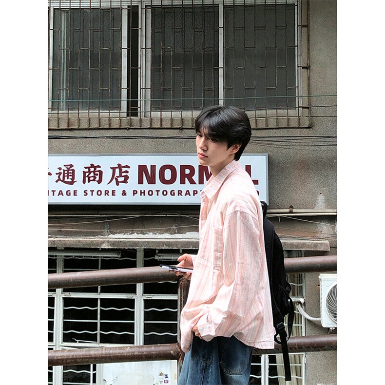 特P35无差价新款夏季时尚百搭防晒衬衫-HS2191港风街头,男装衬衫,电商A003