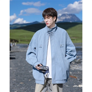JK031 灯芯绒外套男款春秋季工装夹克2024新款男图片