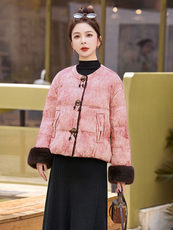 现货现货现货2025年冬季新中式G风羽绒服，女装羽绒服，伊仟回