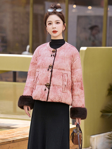 现货现货现货2025年冬季新中式G风羽绒服图片