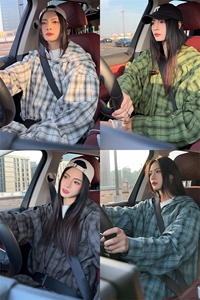 特批P35无差价夏季连帽格子大码轻薄百搭休闲防晒衬衫外套男J5210图片