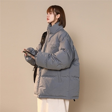 中性22冬季时尚潮流字母时尚百搭宽松保暖立领棉衣MY2051P85控118，男装棉衣，A247A
