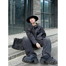 【有货】K12CC-特P78美式高街短款外套男痞帅解构夹克，男装夹克，星座1007（原301D）