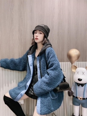 帽子羊羔毛外套ＭL，其它，可纳奇
