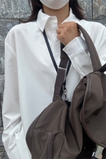 四季薄款冰丝长袖衬衫男简约纯色垂感休闲长袖痞帅衬衣CS031-P28，男装衬衫，星座301C-5