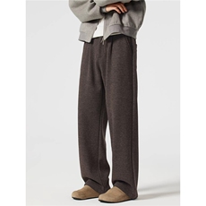 毛呢裤子男韩版秋冬新款九分西裤男士宽松垂感西装裤休裤，男装西服套装，星座1210-1