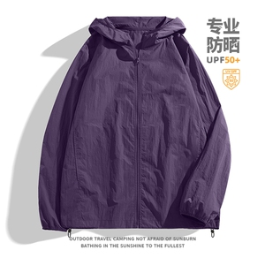 2025年夏季新款防紫外线男子日常出行通户外冲孔连帽防晒服图片