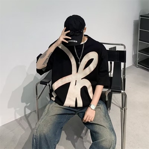 春夏季新款男休闲圆领短袖T恤 带垫肩   RT35 P33图片