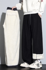 羊羔绒上新冬季加绒加厚潮牌青少年运动裤子送腰带CK838加绒P48，女装休闲裤，星座301B-2（原A443-1）