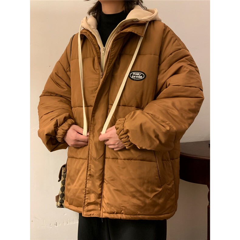 冬装拼接衣假两件外套加厚服港风休闲服1016-1W55P108K145,男装棉衣,星座1016-1（原电商B408-1）