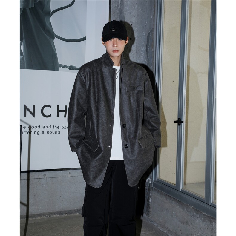春秋夹克拼接外套雅痞西装设计感夹克小众1016-1JK78P118K148,男装夹克,星座1016-1（原电商B408-1）