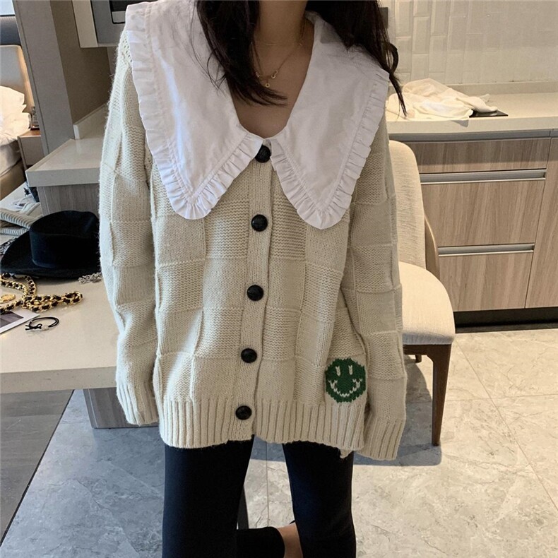 娃娃领开衫，其它，XTZ style