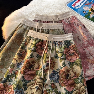 数据复古印花满印简约休闲夏季沙滩cleanfit短裤 DK2531 P25图片
