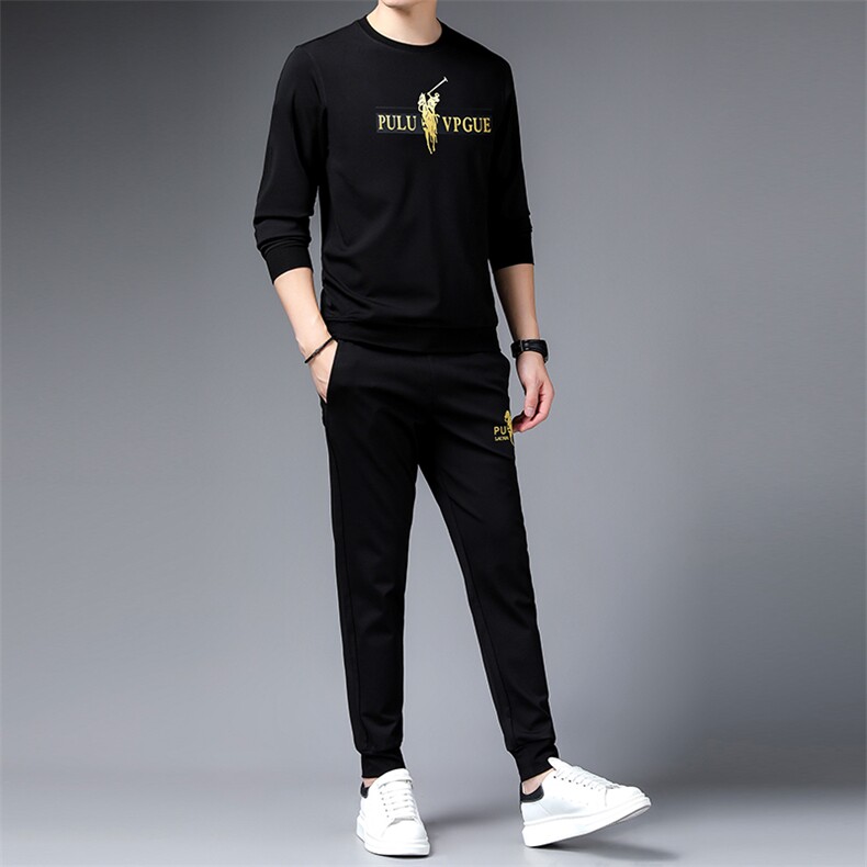 SA9612-2钱塘2020-2时尚休闲帅气潮流中青年男士卫衣套装P137,男装休闲套装,钱塘207-2