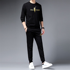 SA9612-2钱塘2020-2时尚休闲帅气潮流中青年男士卫衣套装P137，男装休闲套装，钱塘207-2