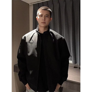 25春立领短款外套男加厚款高级感教练夹克潮牌飞行员夹克JKK10P70图片