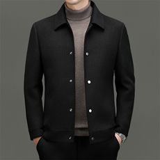 CKM23587钱塘2020-2冬季新款商务休闲厚款中年男士毛呢夹克P305，男装夹克，钱塘207-2