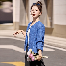 2025秋装新款简约时尚小香风时髦外套，女装短外套，罗腾