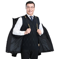 中老年冬装短款90%鹅绒羽绒服连帽男士防寒外套H85-P245388元，男装羽绒服，星座1210A
