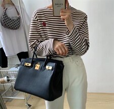 【素妮】春款爱心条纹长袖T，其它，素妮