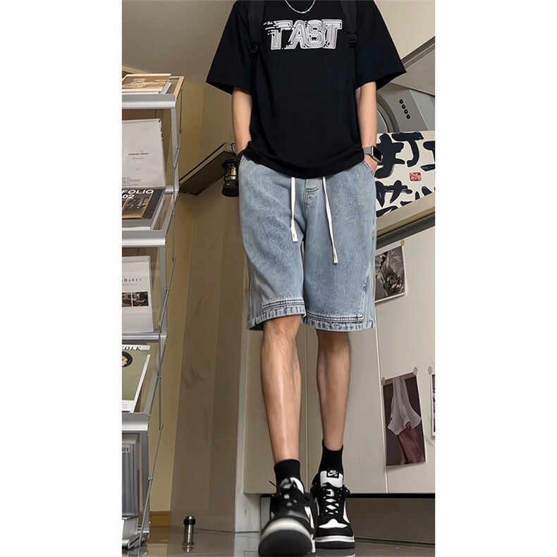 夏季新款水洗牛仔短裤A450特P40控58,男装牛仔裤,电商A309