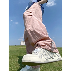 多巴胺速干运动裤5夏季情侣抽绳百搭透气休闲裤XZ211-1-K2335-P30，女装休闲裤，星座211-1