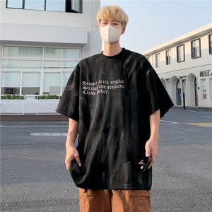 DT5569-P35T恤青春流行短袖男圆领原宿标准潮男时尚潮牌夏季潮流图片