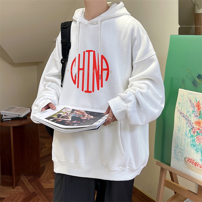 秋季新款港风连帽衫男长袖连帽卫衣男外套男 A071-W553-P45图片
