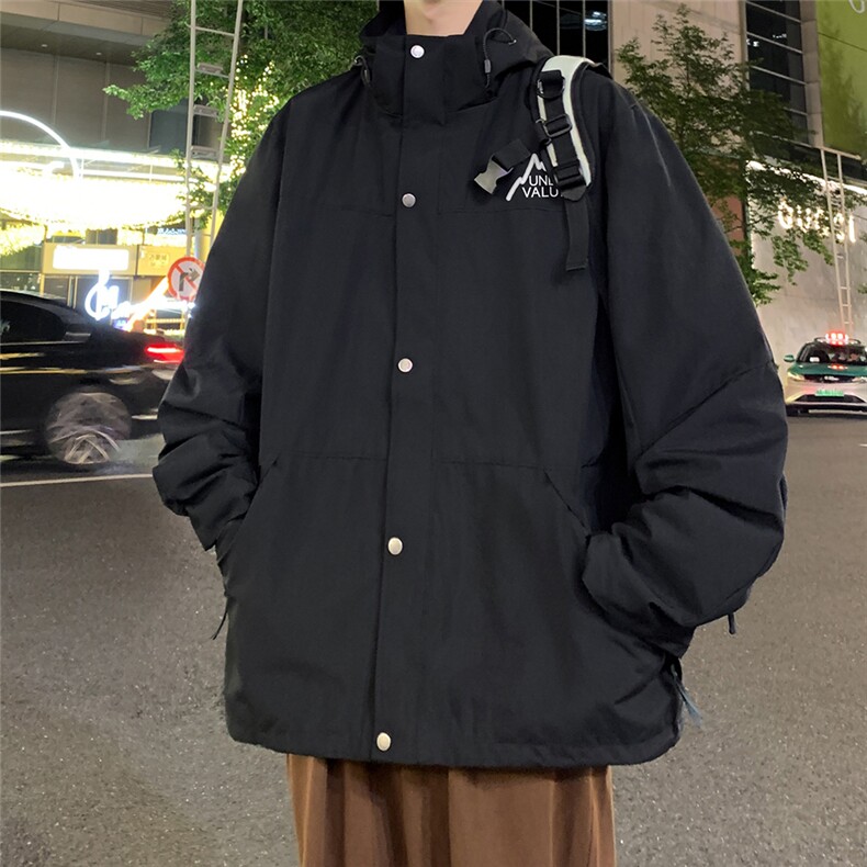 港风新款秋季时尚百搭宽松防水冲锋衣外套TPF69188特批68控108,男装夹克,电商A268A
