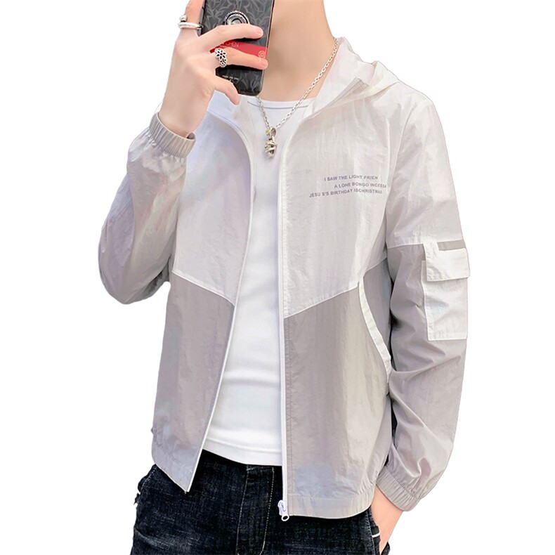 防晒衣服薄款2021新款夏季韩版夹克潮流衣服帅气男士外套V88,男装夹克,星座509